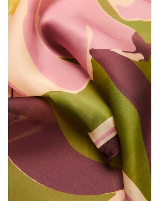 Mango Pink Floral Print Scarf