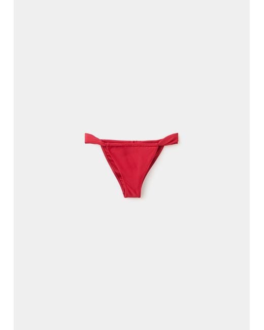 Mango Gray Classic Ruched Curtain Bikini Knicker