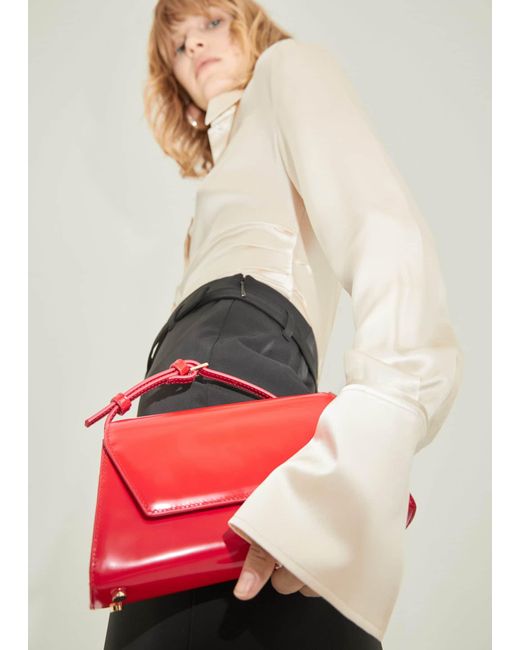 Mango Red Patent Leather Bag