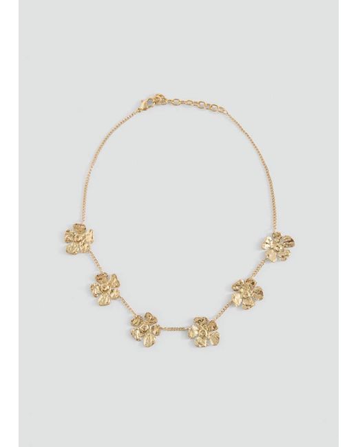 MANGO TEEN White Flower Necklace