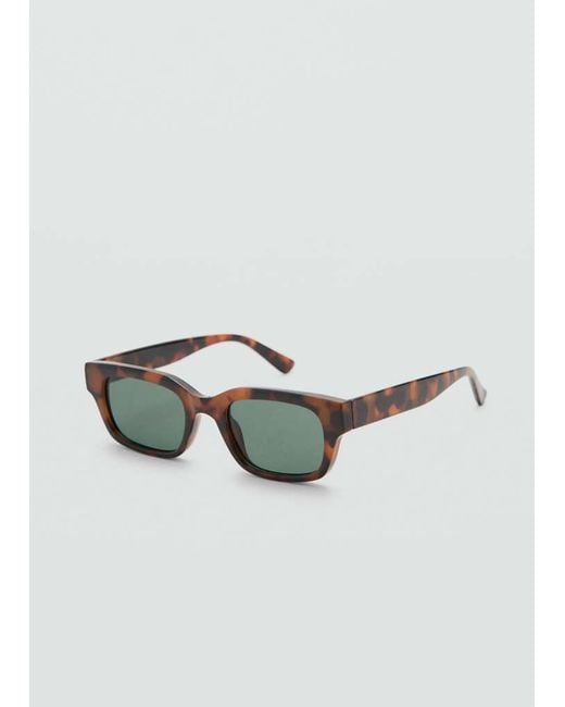 Mango Green Rectangular Sunglasses