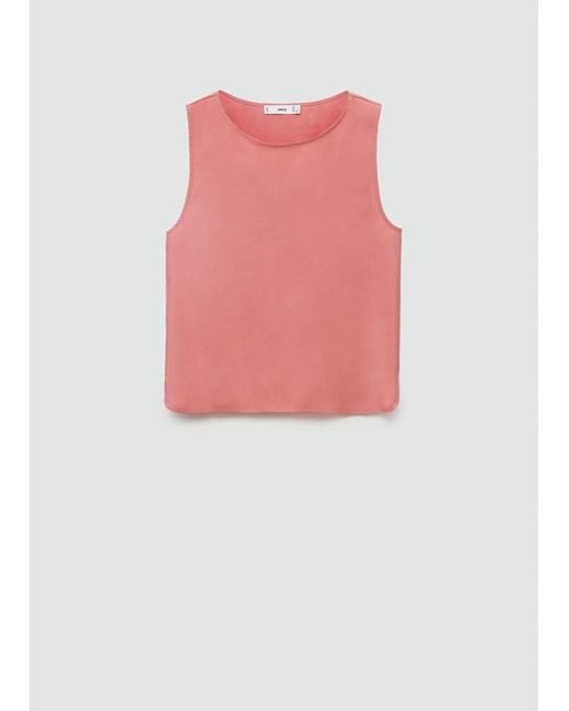 Mango White Fluid Strapless Top Pastel