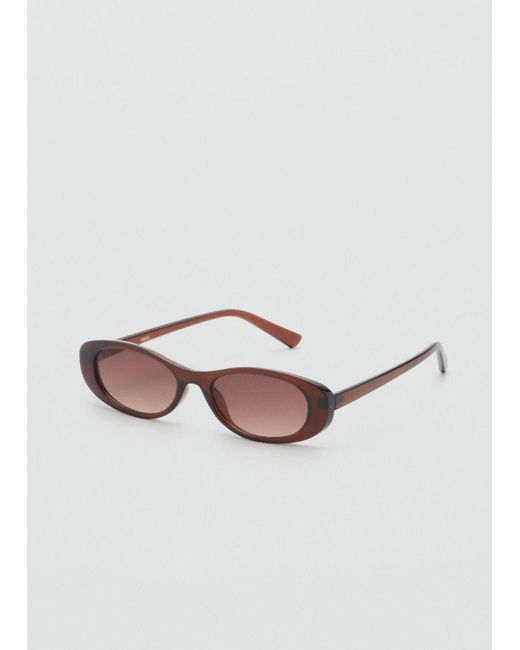 Mango Pink Oval-Frame Sunglasses