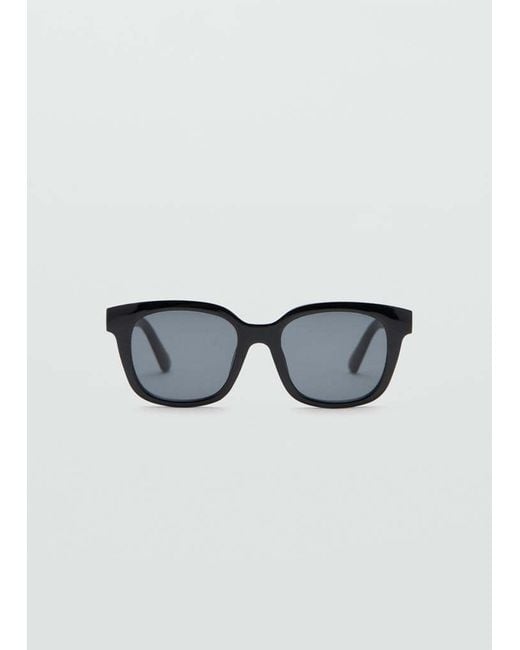 Mango Black Squared Frame Sunglasses