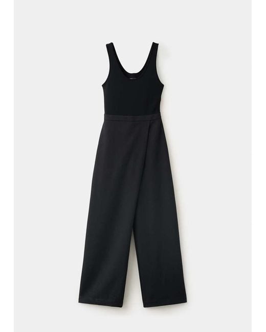 Mango White Strappy Jumpsuit