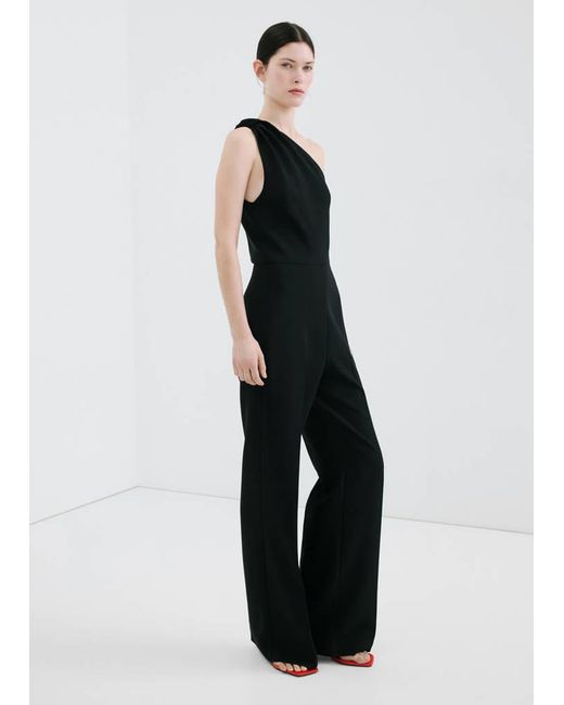 Mango Blue Long Jumpsuit With Knot