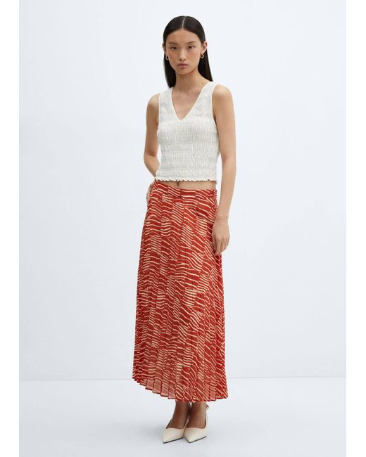 Gonna shop plissettata mango