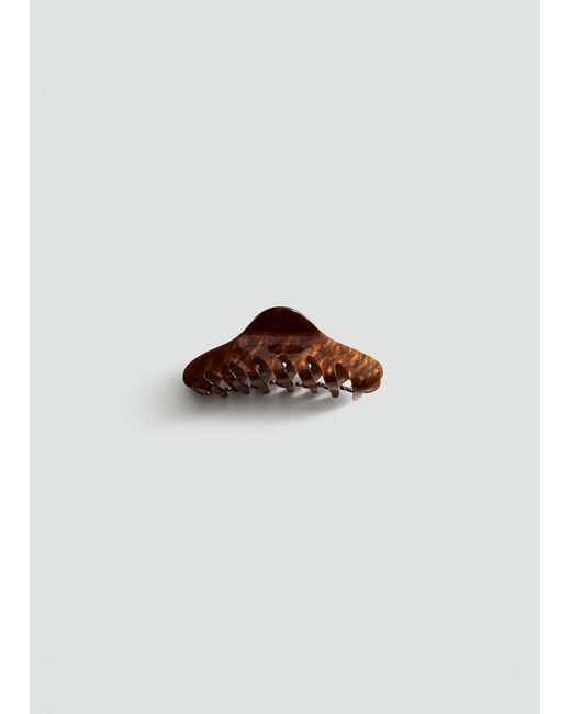 Mango Brown Pearl-Effect Hair Clip