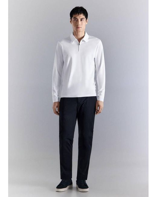 Mango Gray Comfort Stretch Coolmax Polo for men