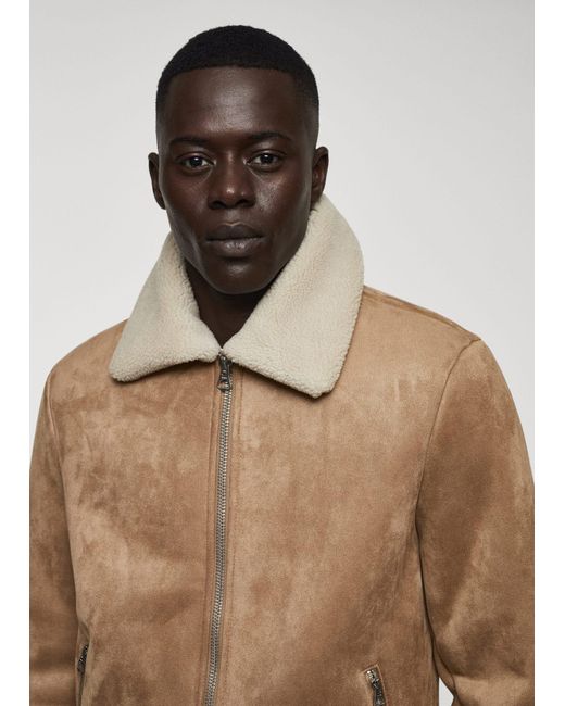 Mango Shearling lined Jacket for Men Lyst UK
