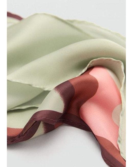 Mango Green Pack Of 2 Combined Scarves