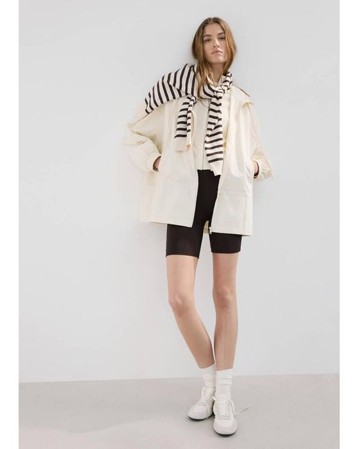 Mango Natural Oversized Hooded Parka