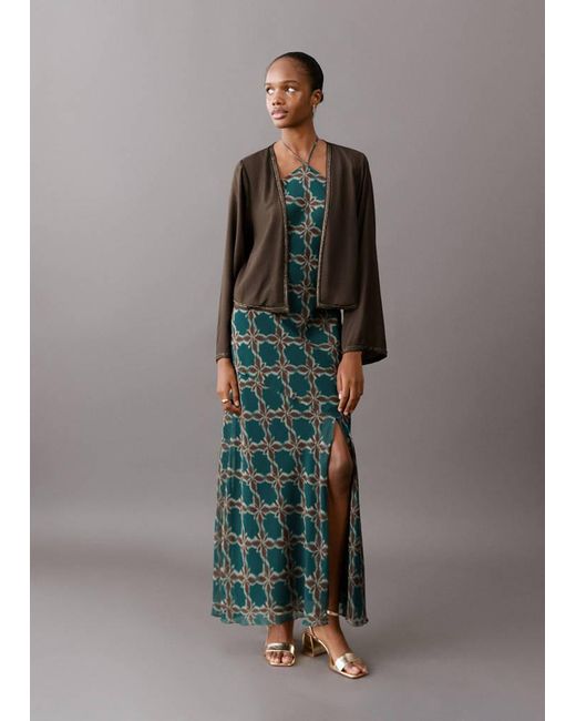 MANGO TEEN Gray Fluid Kimono Jacket With Shine