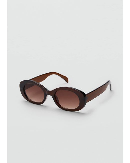 Mango Brown Acetate Frame Sunglasses