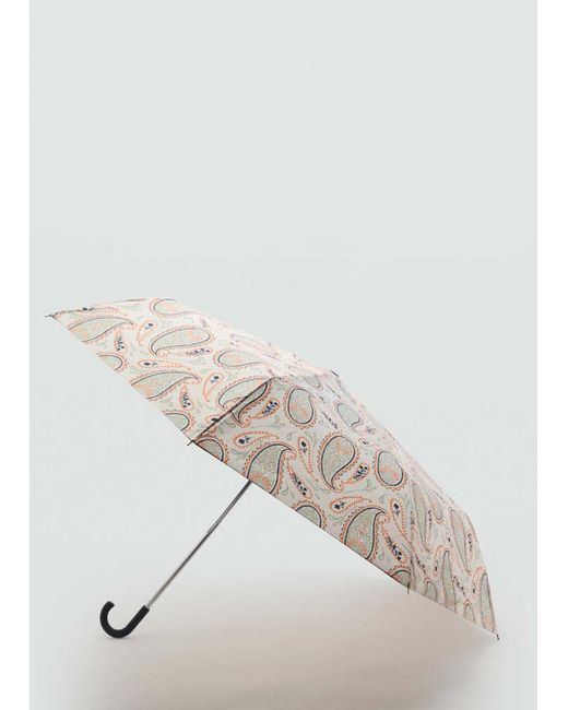 Mango Natural Paisley-Print Umbrella