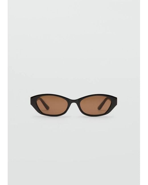 MANGO TEEN Brown Oval-Frame Sunglasses