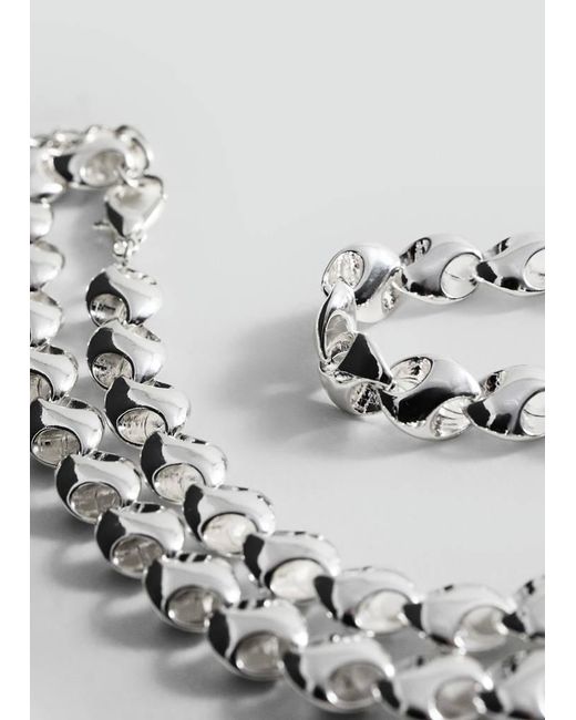 Mango Metallic Link Chain Necklace