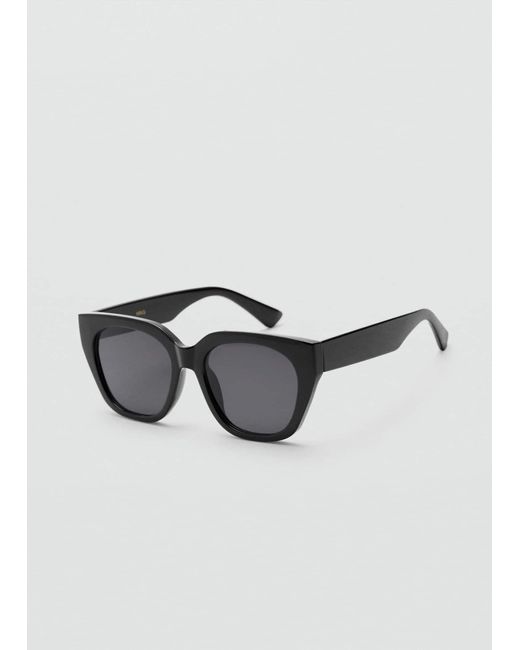 Mango Black Squared Frame Sunglasses