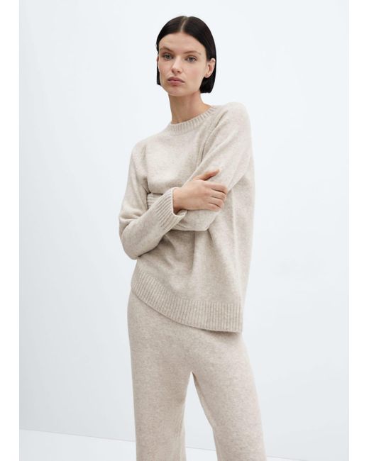 Mango Natural Oversize Knit Sweater