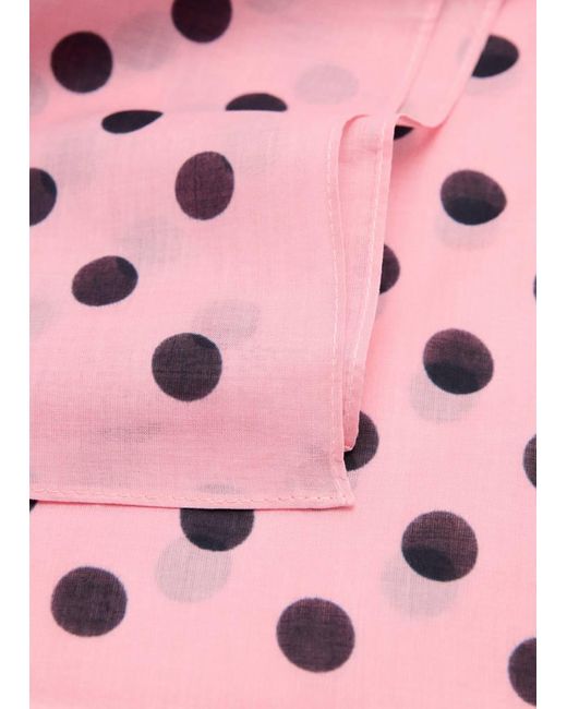 Mango Pink Halstuch Mit Polka Dots