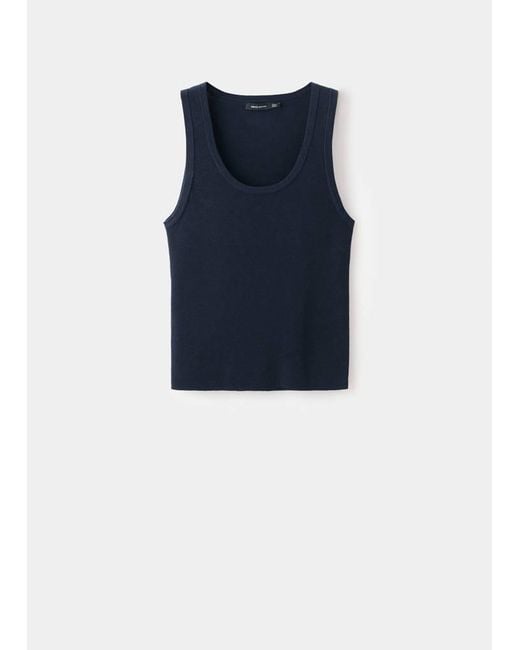 Mango Multicolor Wool-Blend Knitted Top Dark
