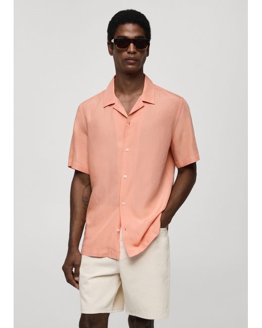 Mango Natural Bowling-collar Shirt for men