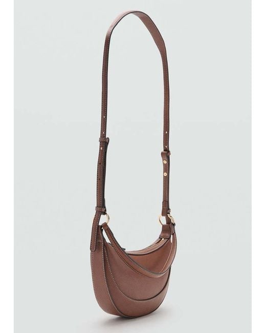 Mango Black Oval Shoulder Bag