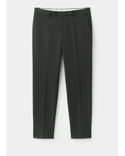 Mango Green Milan Slim-Fit Suit Trousers for men