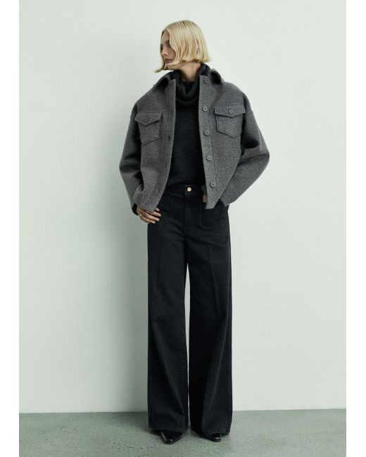 Mango Multicolor Wideleg Jeans With Pockets