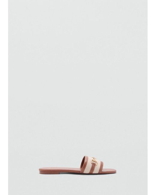 Mango Pink Sandals With Buckle Strap