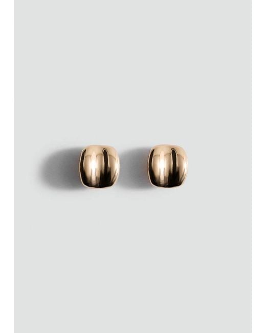 Mango Metallic Relief Earrings