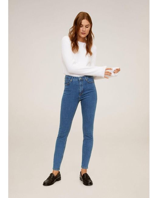 mango high waist skinny jeans