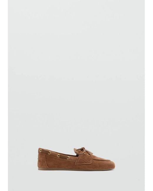 Mango Natural Suede Deck Shoe