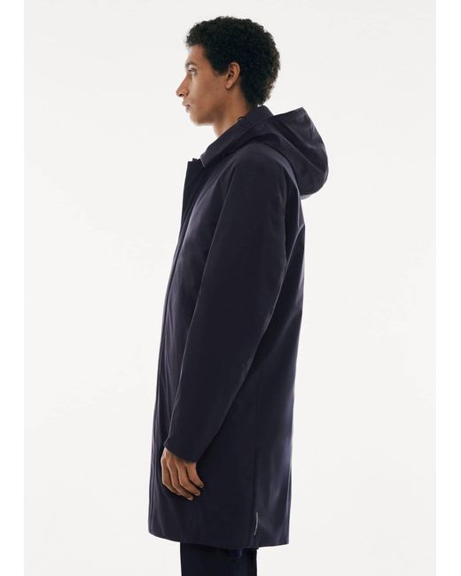 Mango Blue Sofeelate Padded Parka With Hood for men