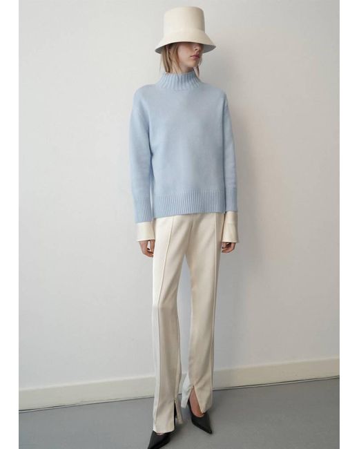 Mango Gray Turtleneck Wool Sweater