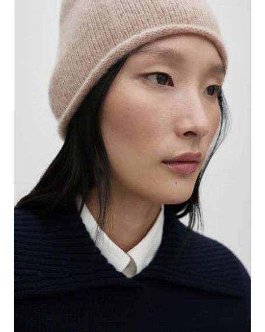 Mango Blue 100% Cashmere Beanie Medium