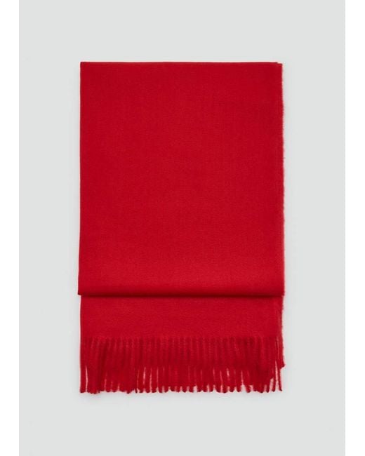 Mango Red Fringed Edge Scarf