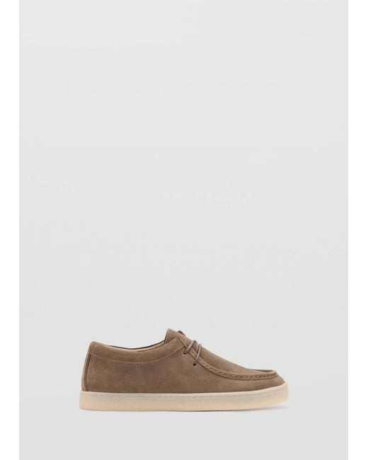 Mango Brown Suede Nautical Shoes for men