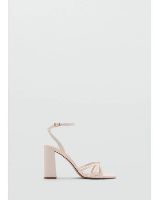 Mango Brown Strappy Heeled Sandals