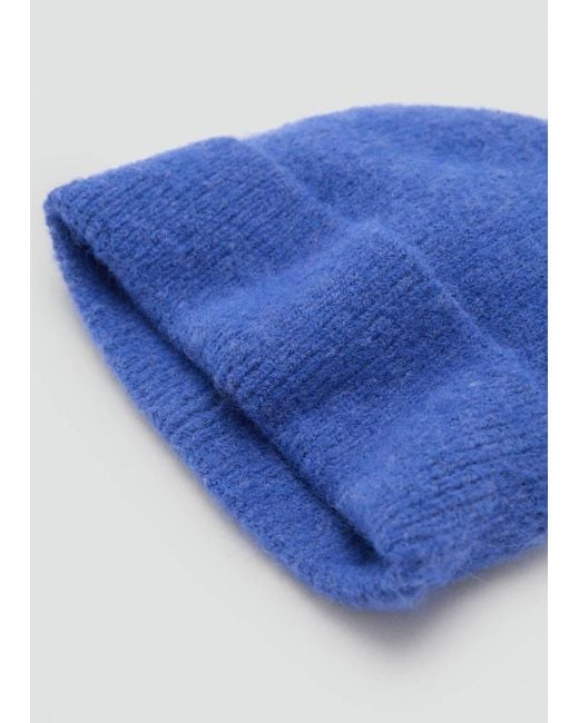 Mango Blue Knit Beanie