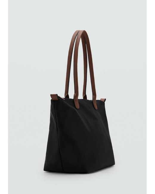 MANGO TEEN Black Shopper Bag