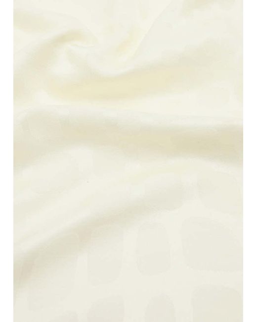 Mango Natural Jacquard-Halstuch