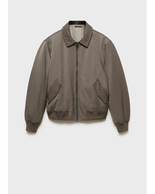 Mango Multicolor Quilted Water Repellent Jacket for men