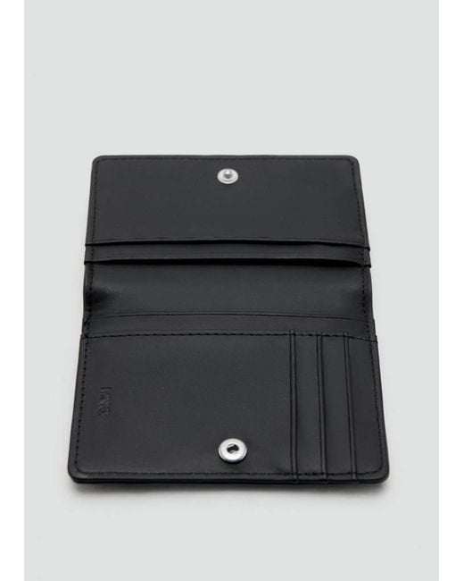 Mango Black Wallet With Embossed Effect for men