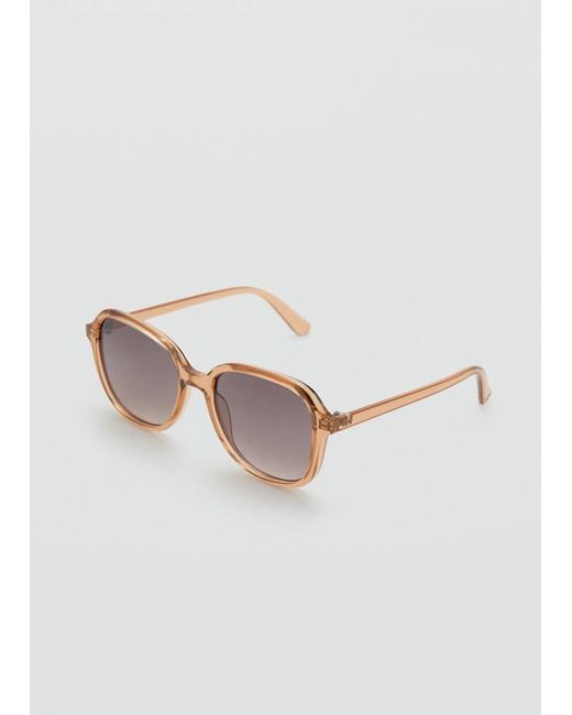 Mango Pink Squared Frame Sunglasses