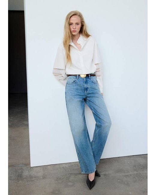 Mango Blue Shirt Gala
