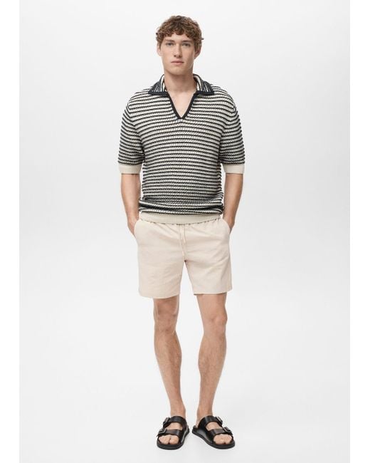 Maillot De Bain Essentiel Cordon Sable Mango pour homme en coloris Gray
