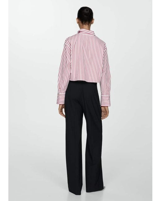 Mango red striped dress online