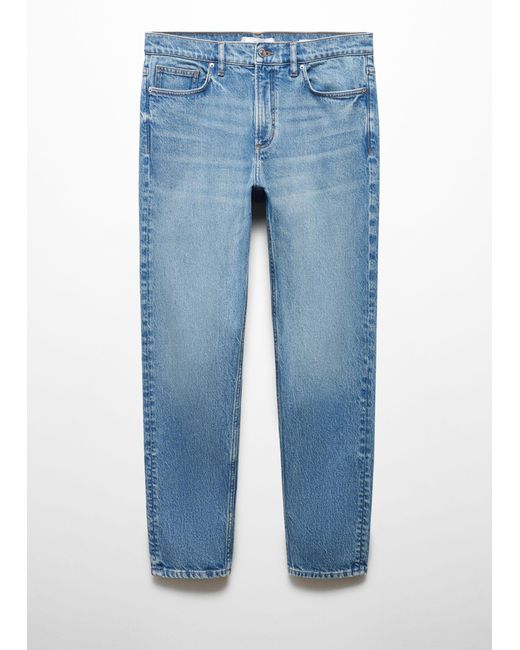 Mango Blue Ben Tapered Fit Jeans Medium for men