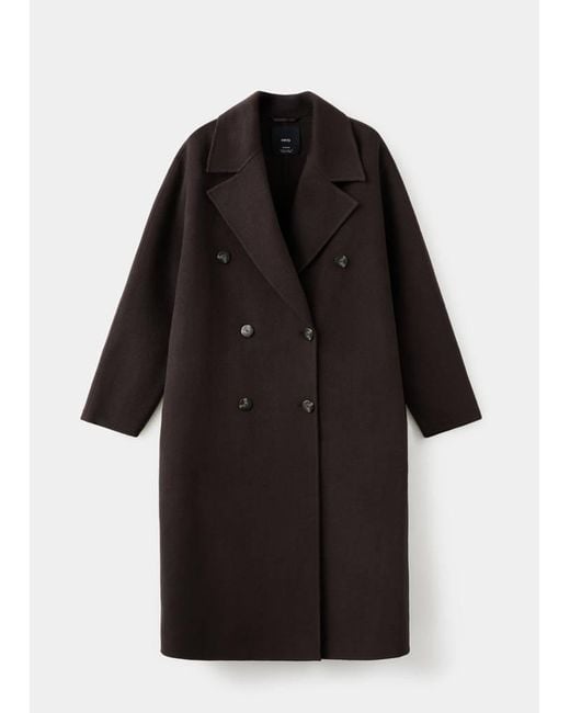 Mango Brown Handmade Oversized Wool Coat